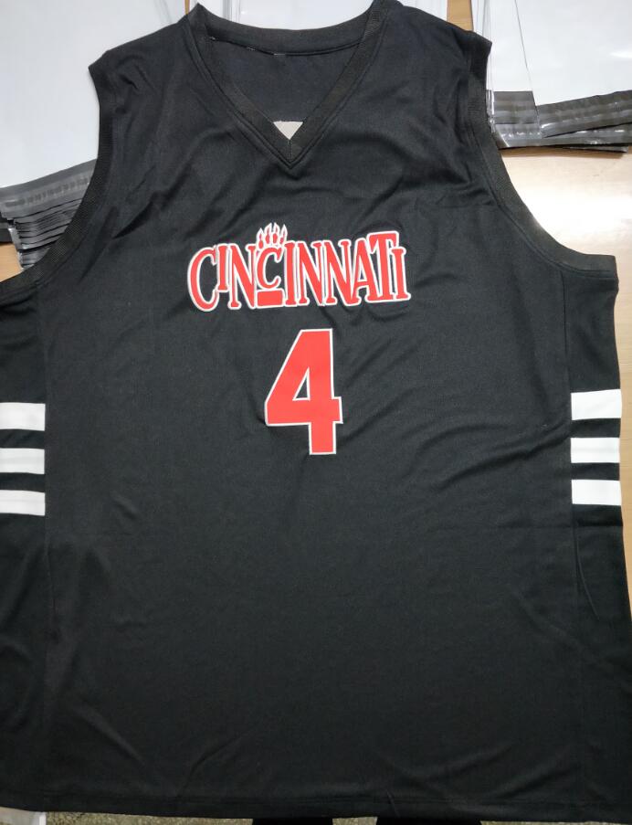 size S- 5XL 6XL Kenyon Martin #4 Cincinnati Bearcats College Retro Basketball Jerseys Mens Stitched Custom Any Number Name