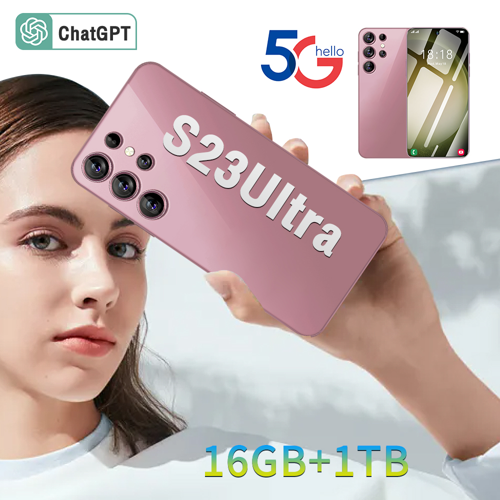 Cell Phones S23 Ultra-C CPU Snapdragon 8 gen2 fast 5G network 8 12G 512GB storage high definition screen let