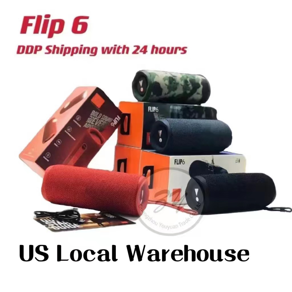 Flip 6 Portable Bluetooth Speaker, Powerful Sound and Deep Bass, IPX67 Waterproof+Dustproof Speakers Local Warehouse