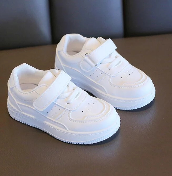 Children Casual Shoes Mesh Sneakers Boys Sport Breathable Tennis Sneaker Baby Girls Spring Fashion Shell White Running Shoes Size 21-38
